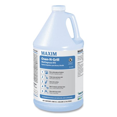 MAXIM Cleaners & Detergents, 1 Gal Jug, Liquid, 4 PK 250000-41